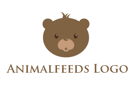 teddy bear face gift logo