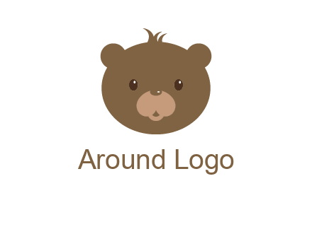 teddy bear face gift logo