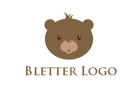 teddy bear face gift logo