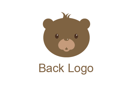teddy bear face gift logo