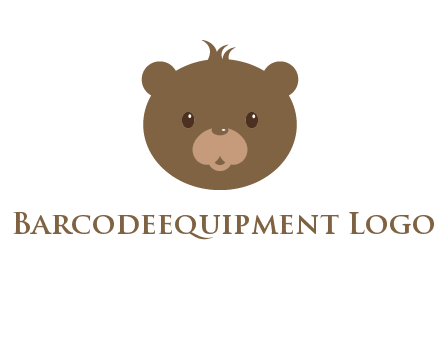 teddy bear face gift logo