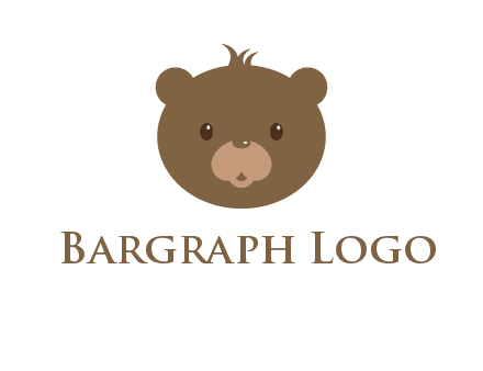 teddy bear face gift logo