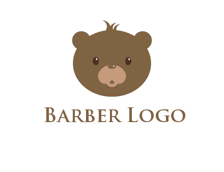 teddy bear face gift logo