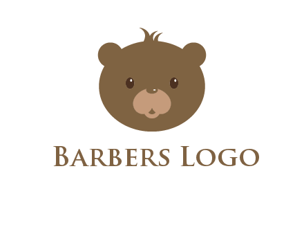 teddy bear face gift logo