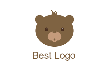 teddy bear face gift logo
