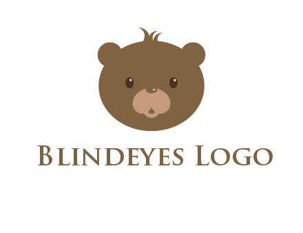 teddy bear face gift logo
