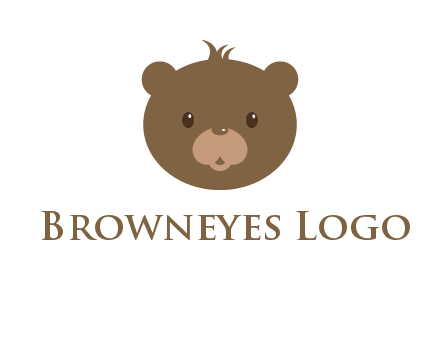 teddy bear face gift logo