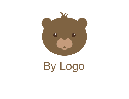 teddy bear face gift logo