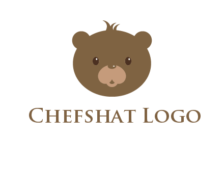 teddy bear face gift logo