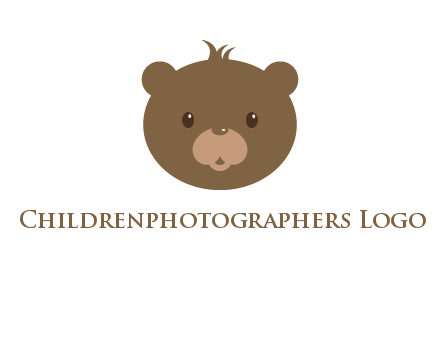 teddy bear face gift logo