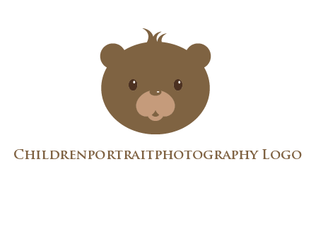 teddy bear face gift logo