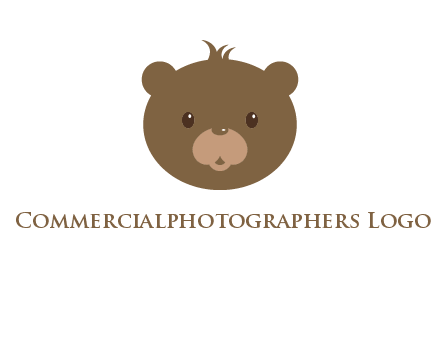 teddy bear face gift logo