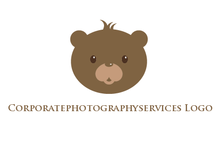 teddy bear face gift logo