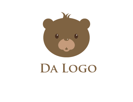 teddy bear face gift logo