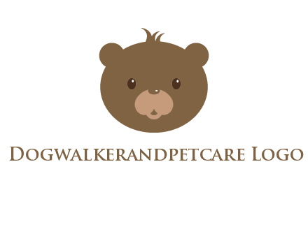 teddy bear face gift logo