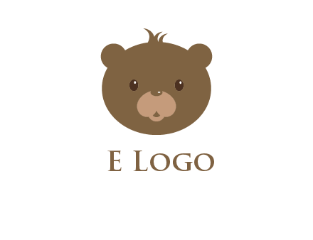 teddy bear face gift logo