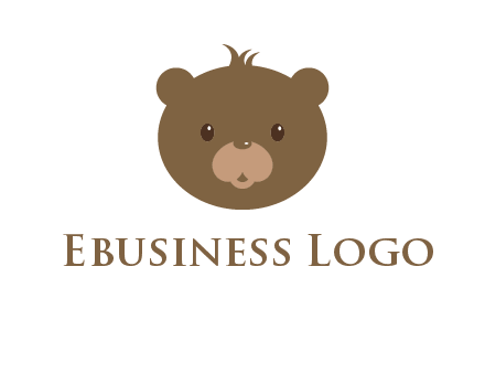 teddy bear face gift logo