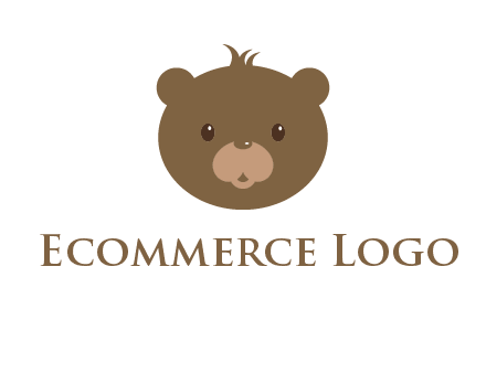 teddy bear face gift logo