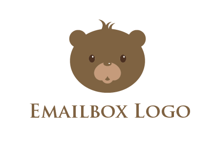 teddy bear face gift logo