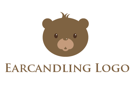 teddy bear face gift logo