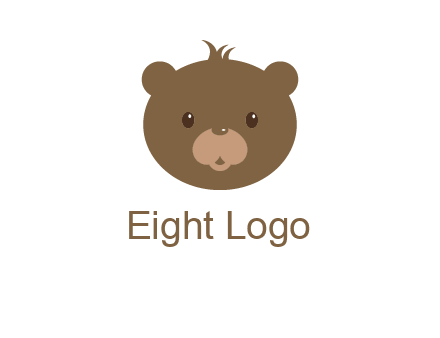 teddy bear face gift logo