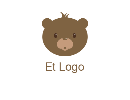 teddy bear face gift logo