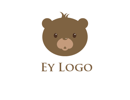 teddy bear face gift logo