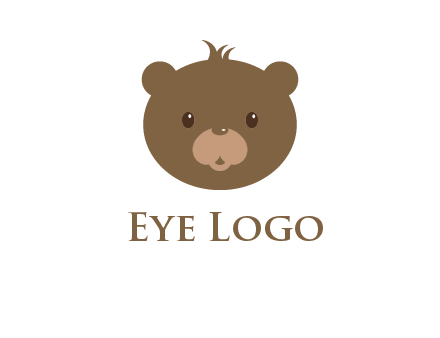 teddy bear face gift logo