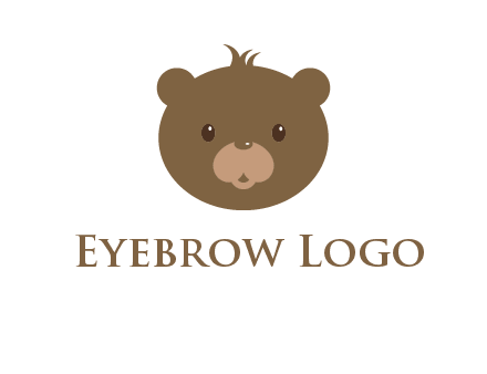 teddy bear face gift logo