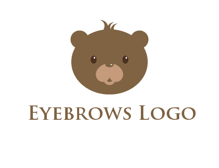 teddy bear face gift logo