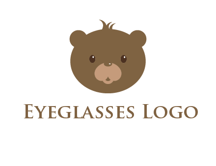 teddy bear face gift logo