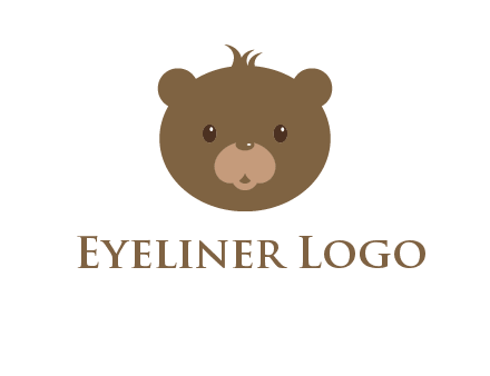 teddy bear face gift logo
