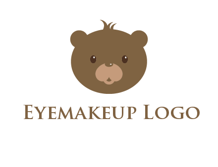 teddy bear face gift logo