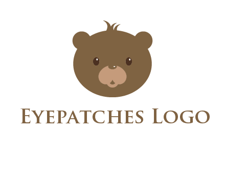teddy bear face gift logo