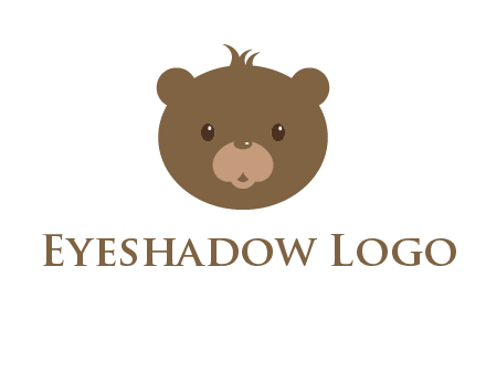 teddy bear face gift logo
