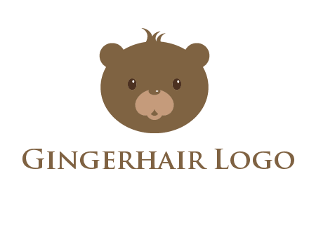 teddy bear face gift logo