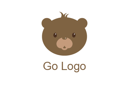 teddy bear face gift logo