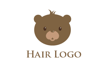teddy bear face gift logo