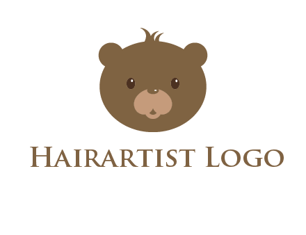 teddy bear face gift logo