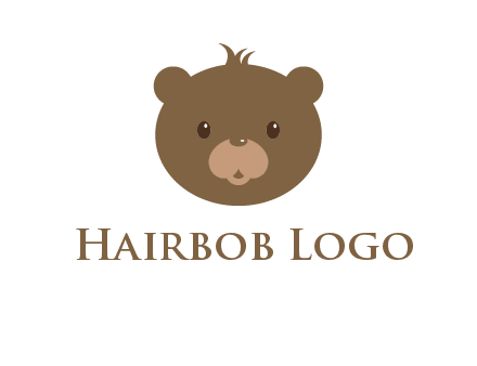 teddy bear face gift logo