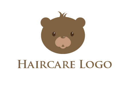 teddy bear face gift logo