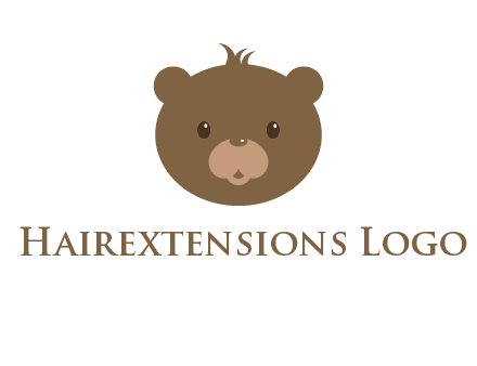 teddy bear face gift logo