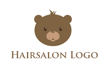 teddy bear face gift logo