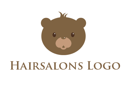 teddy bear face gift logo