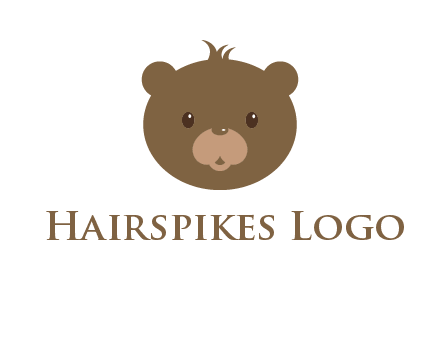 teddy bear face gift logo