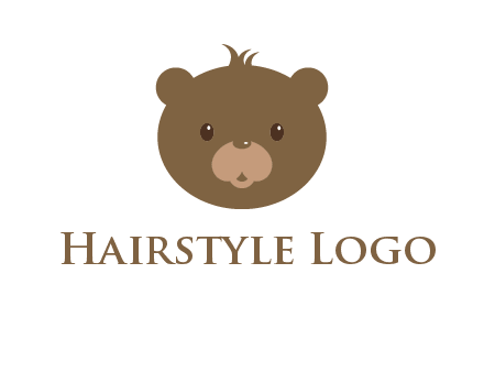 teddy bear face gift logo