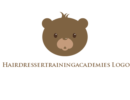 teddy bear face gift logo