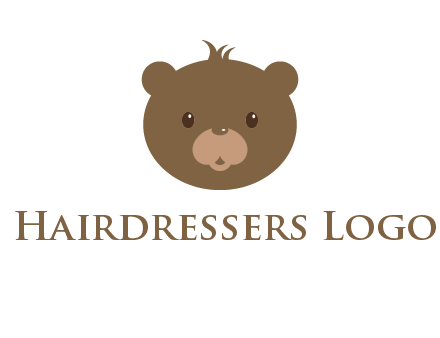 teddy bear face gift logo