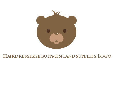 teddy bear face gift logo