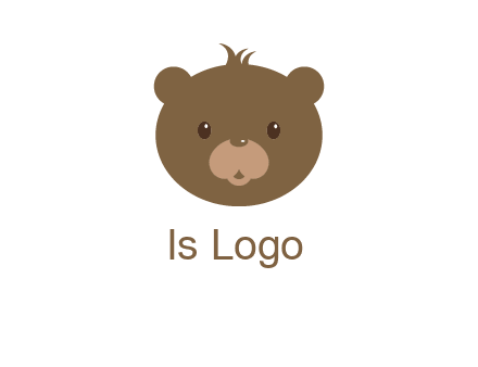 teddy bear face gift logo